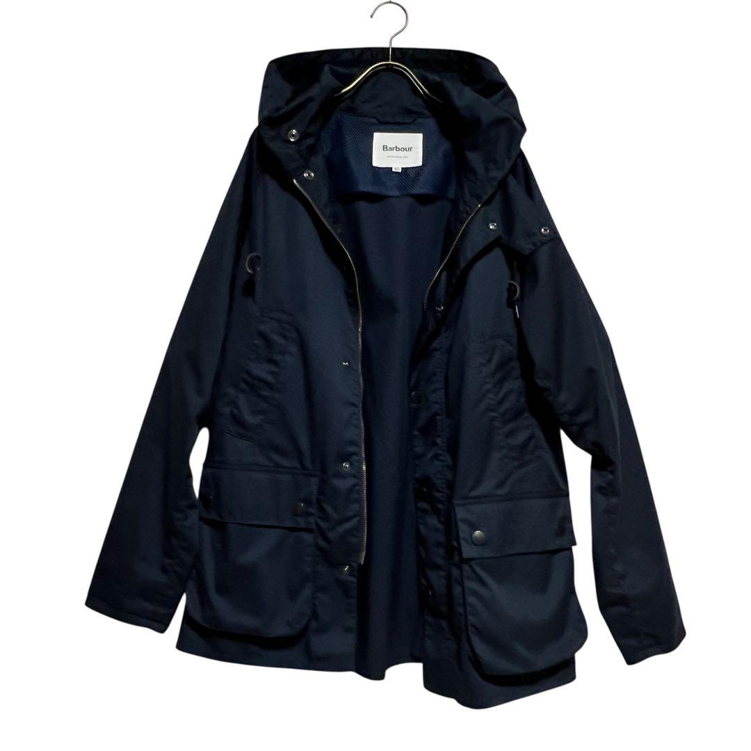 春の羽織りに◎Barbour フーデッド ビデイルノンオイル ジャケット 40