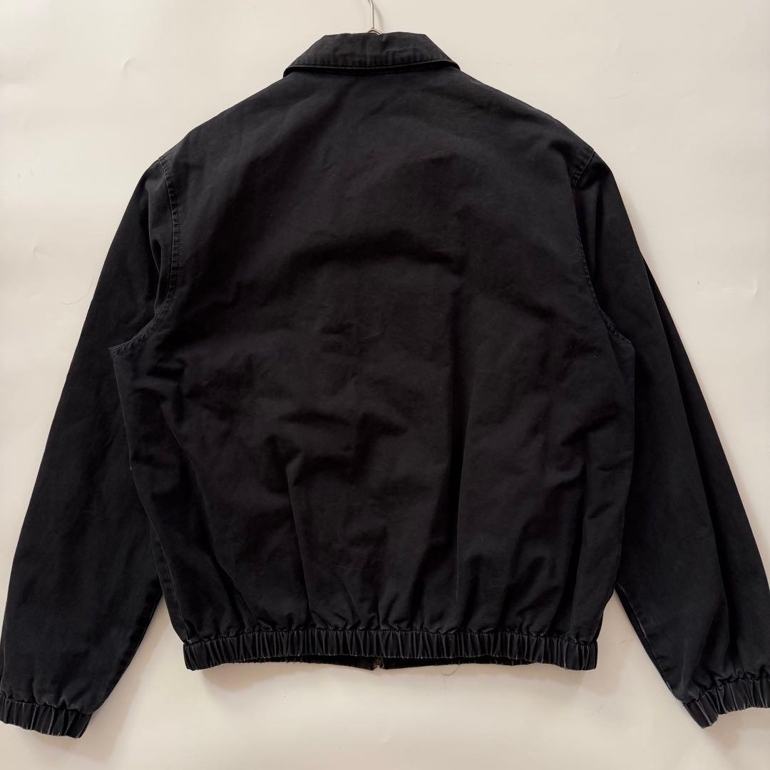 90s ポロラルフローレン スウィングトップ チンスト 裏地チェック L 黒