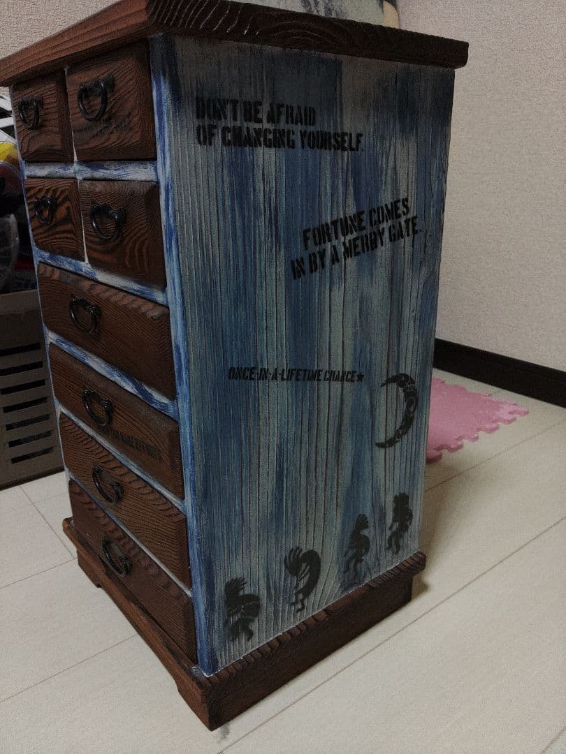 昭和レトロ 小引き出し 小物入れ アンティーク 時代家具 ディスプレイ　虎