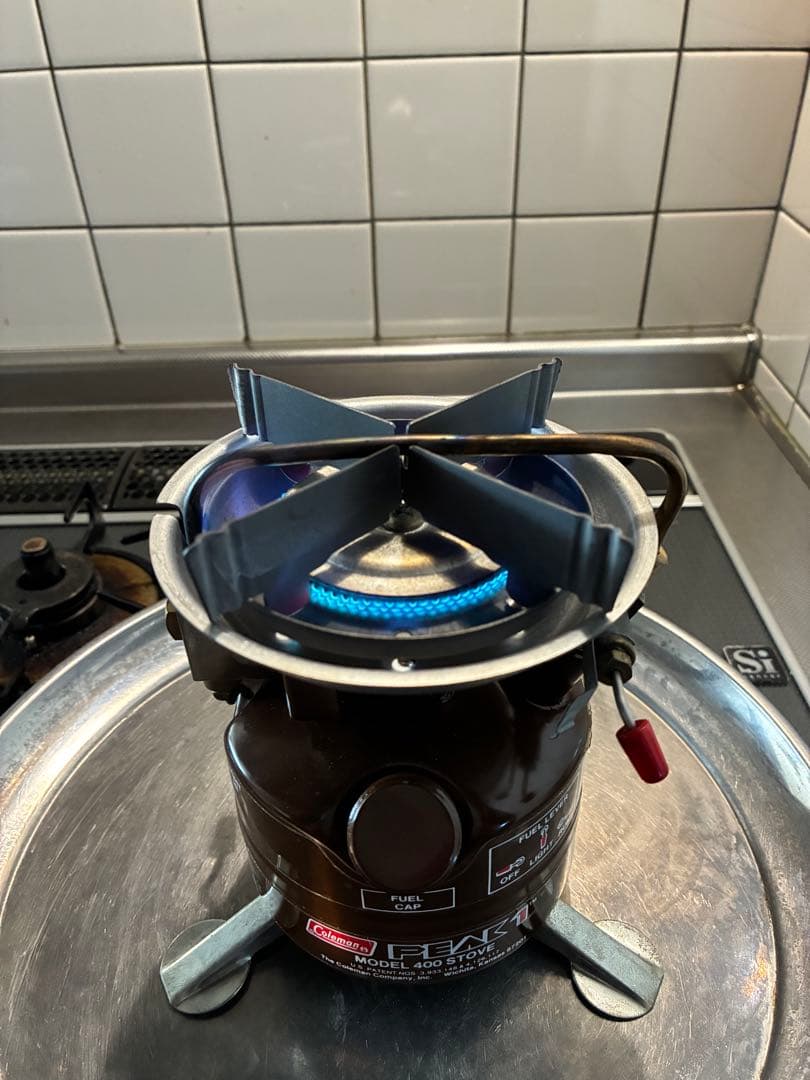 [美品][茶ピーク]Coleman PEAK 1 MODEL 400 STOVE