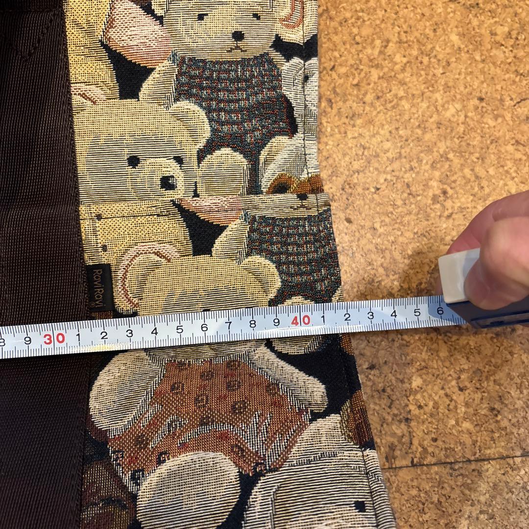 テディベア柄キャンバスエコバッグ