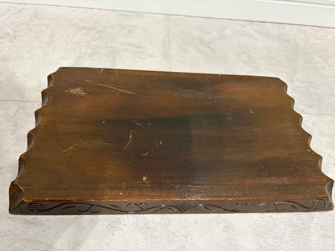 木製クマの彫刻　木彫り　熊　1967年もしくは1969年製　山峰作　昭和レトロ