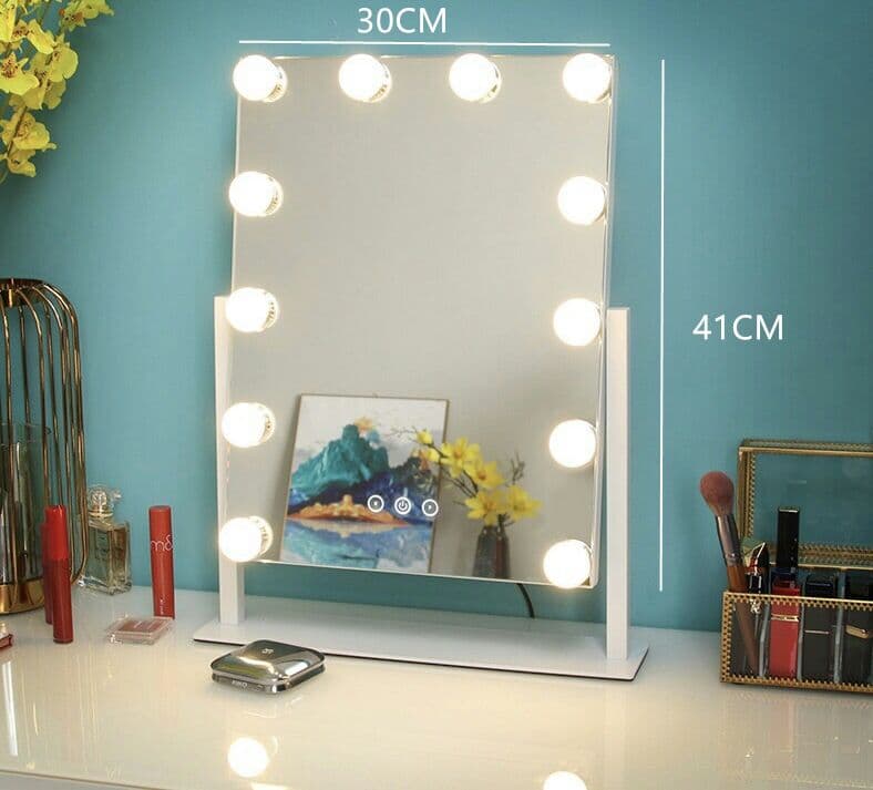 新品   ハリウッドミラー 鏡 卓上鏡 女優ライト ドレッサー 化粧 メイク
