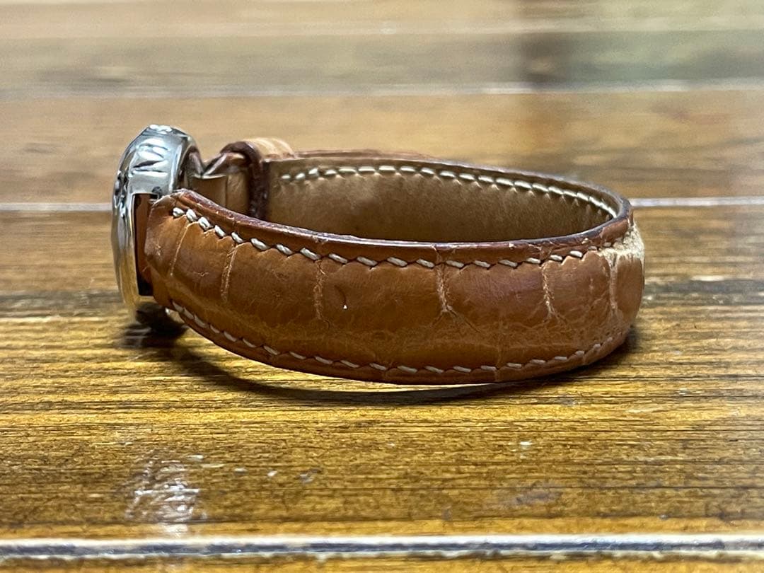 AccaLMIE レザーブレスレット シルバー アカルミー クロコ