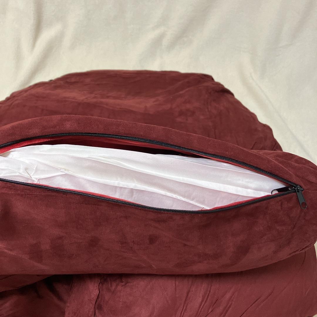 ✨ アリゾナマルーン　Husband Pillow XXL、大型クッション