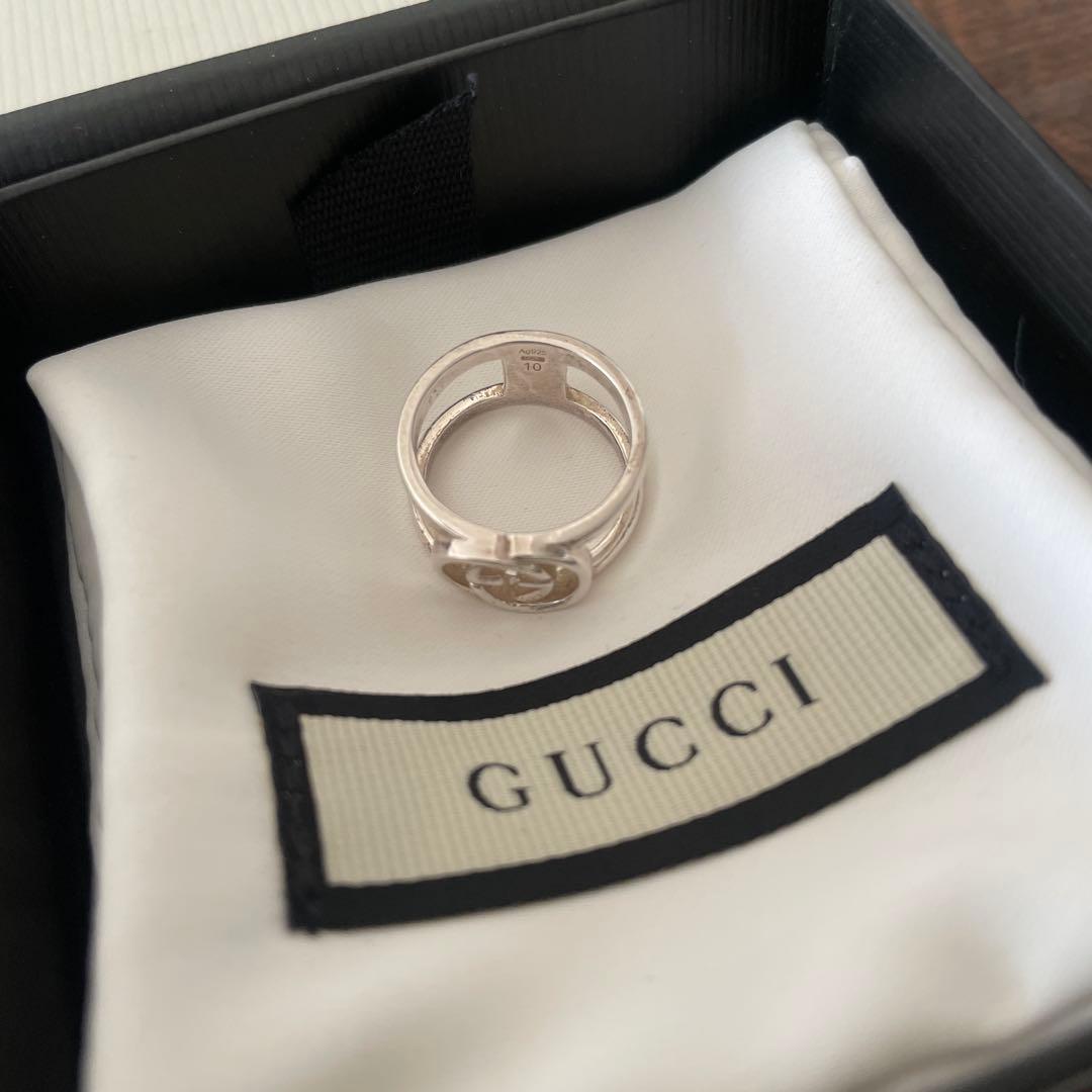 GUCCI ダブルGロゴ シルバーリング