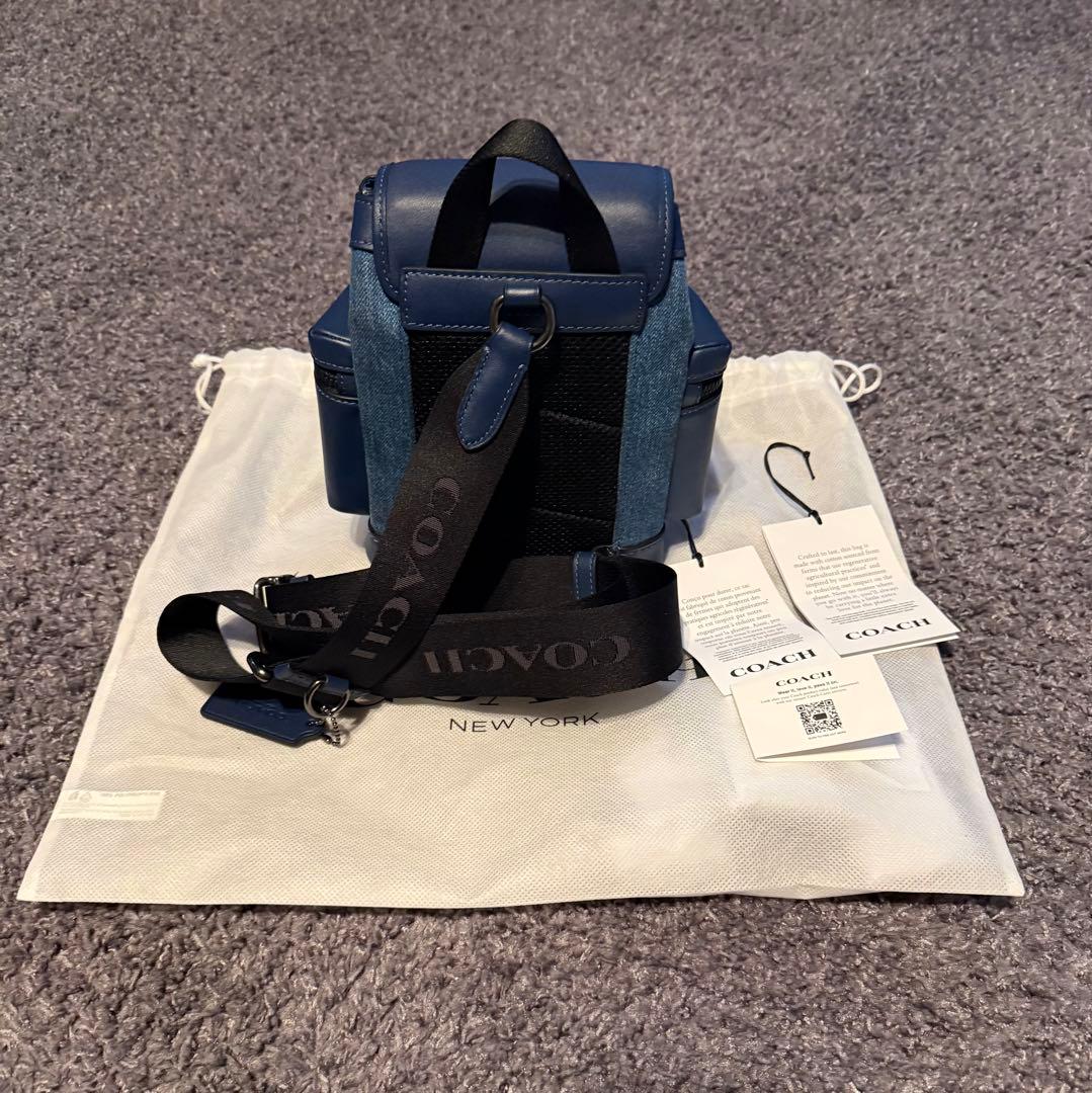 C*T様 COACH コーチスプリントスリムバッグデニムリュックバッグ1週間使用