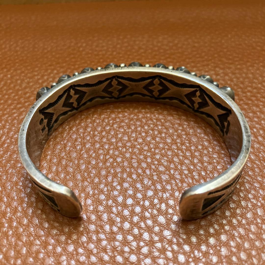 訳アリ。インディアンジュエリー　ナバホ族　カーク・スミス ターコイズ　バングル