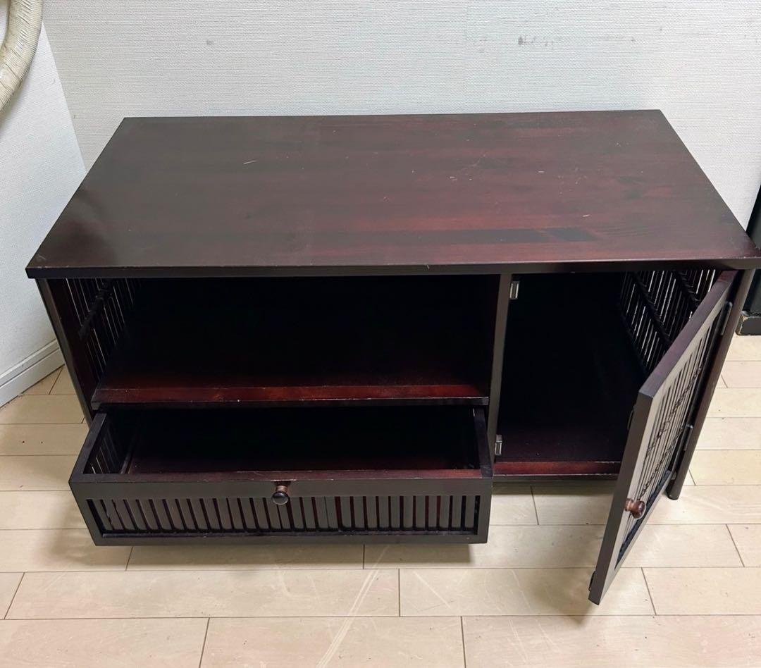 アジアンスタイル収納家具 ダークブラウン