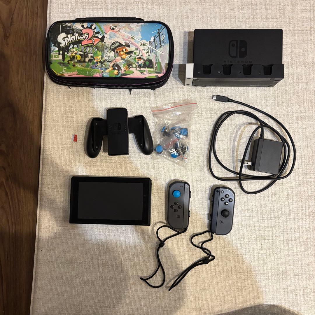 Nintendo Switch グレー 本体　ジョイコン5つ