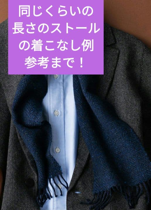 未使用 ジョンストンズ オブ エルガンショートマフラー ミックスブラウン