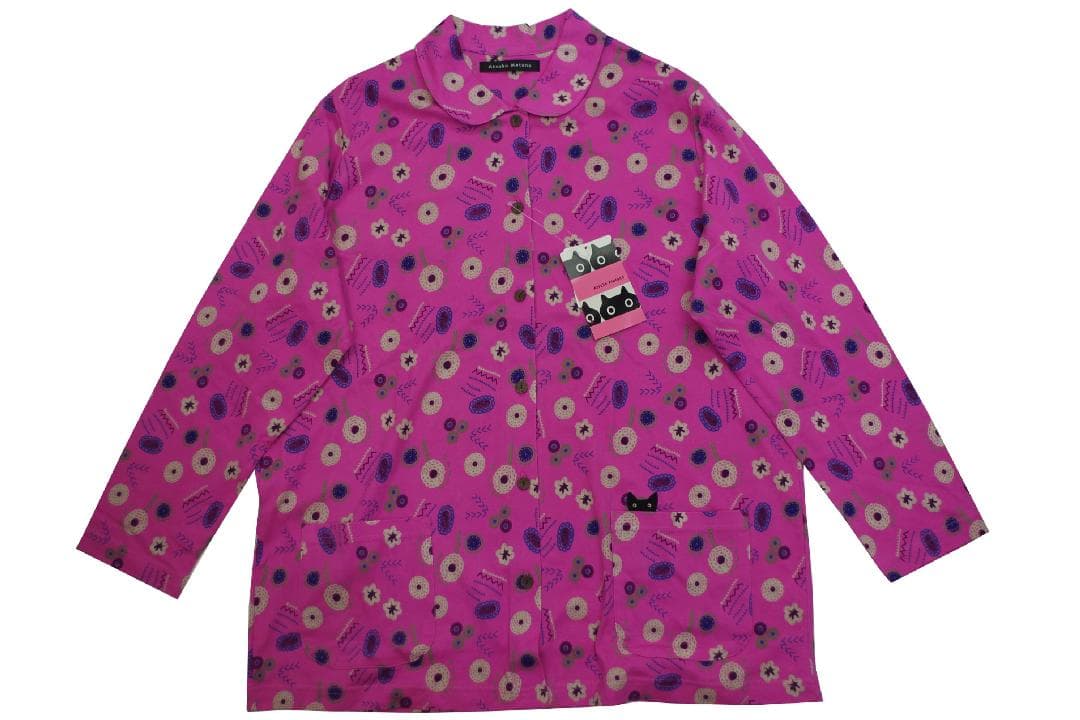 【新品】マタノアツコ/ワコール　タンポポパジャマ（L)　ひょっこり黒猫