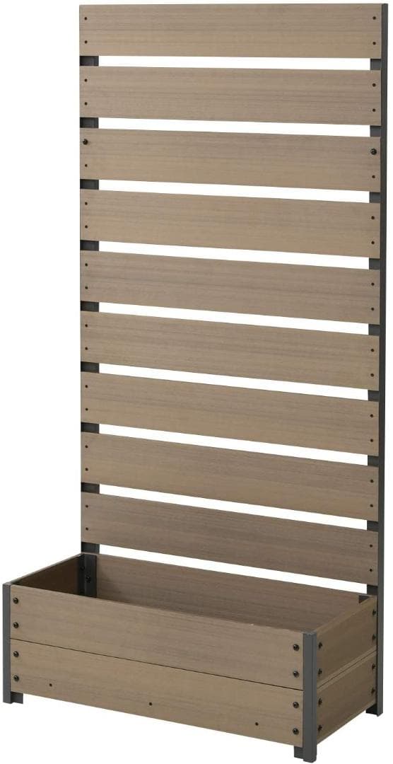 フェンス人工木 プランター付き 幅72 cm) YPF-1570(NA)　3台