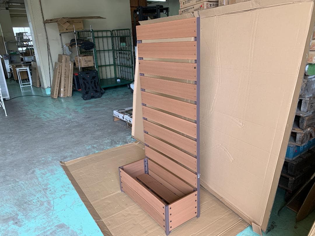 フェンス人工木 プランター付き 幅72 cm) YPF-1570(NA)　3台