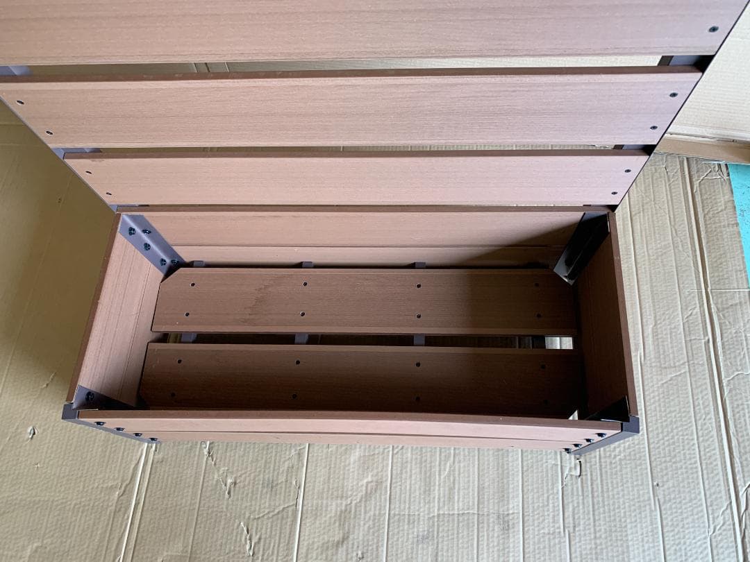 フェンス人工木 プランター付き 幅72 cm) YPF-1570(NA)　3台