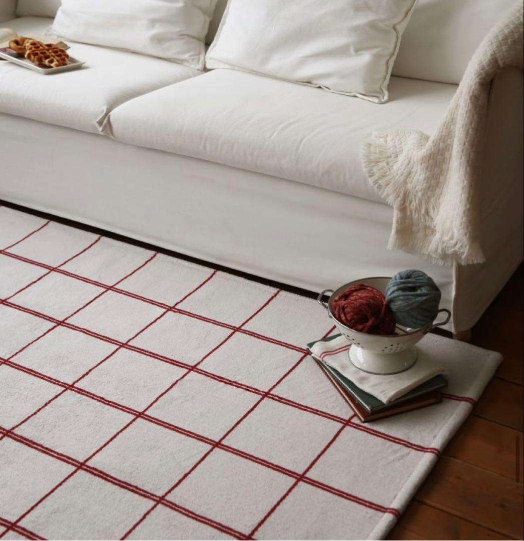 ラグ　the patterns toffee grid