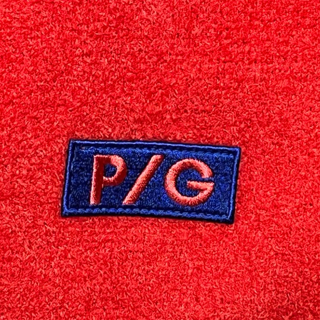 美品✨パーリーゲイツ フリース ナイロンパーカー M ハーフジップ バイカラー