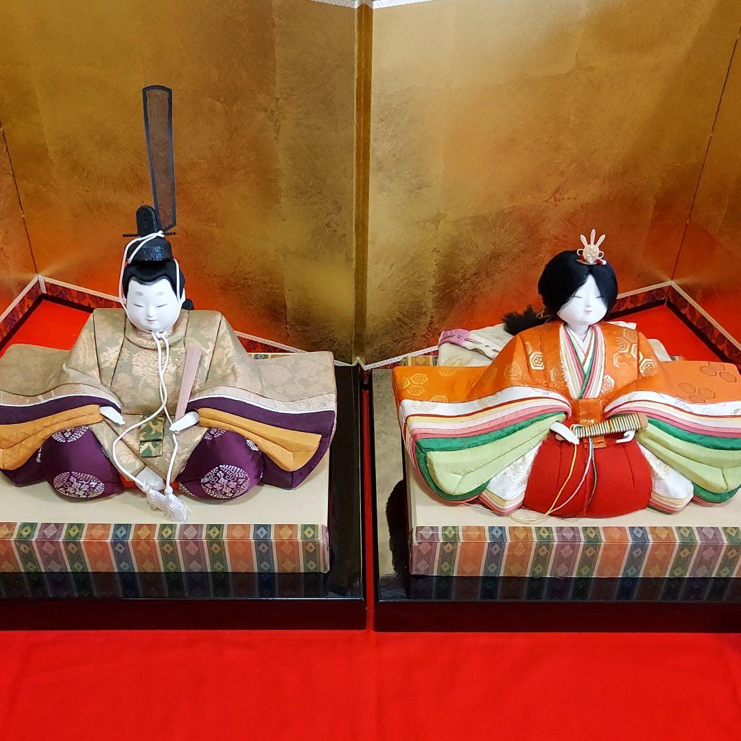 木目込み雛人形　親王飾り　ハンドメイド