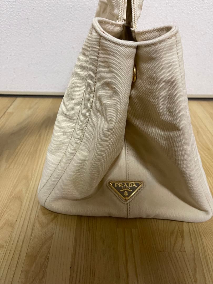 PRADA カナパ　ハンドバッグ　ベージュ