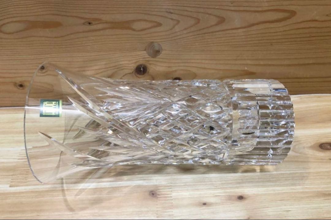 未使用/特価❕ HOYAクリスタル/カット/花瓶/1点　花器/ガラス花瓶