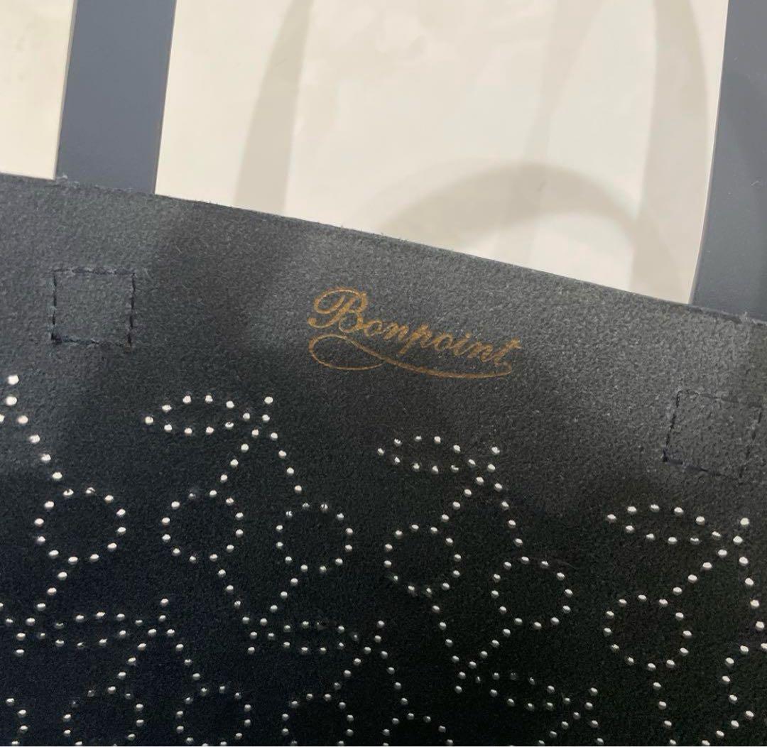 美品　ボンポワン　チェリー型押し　レザーバッグ