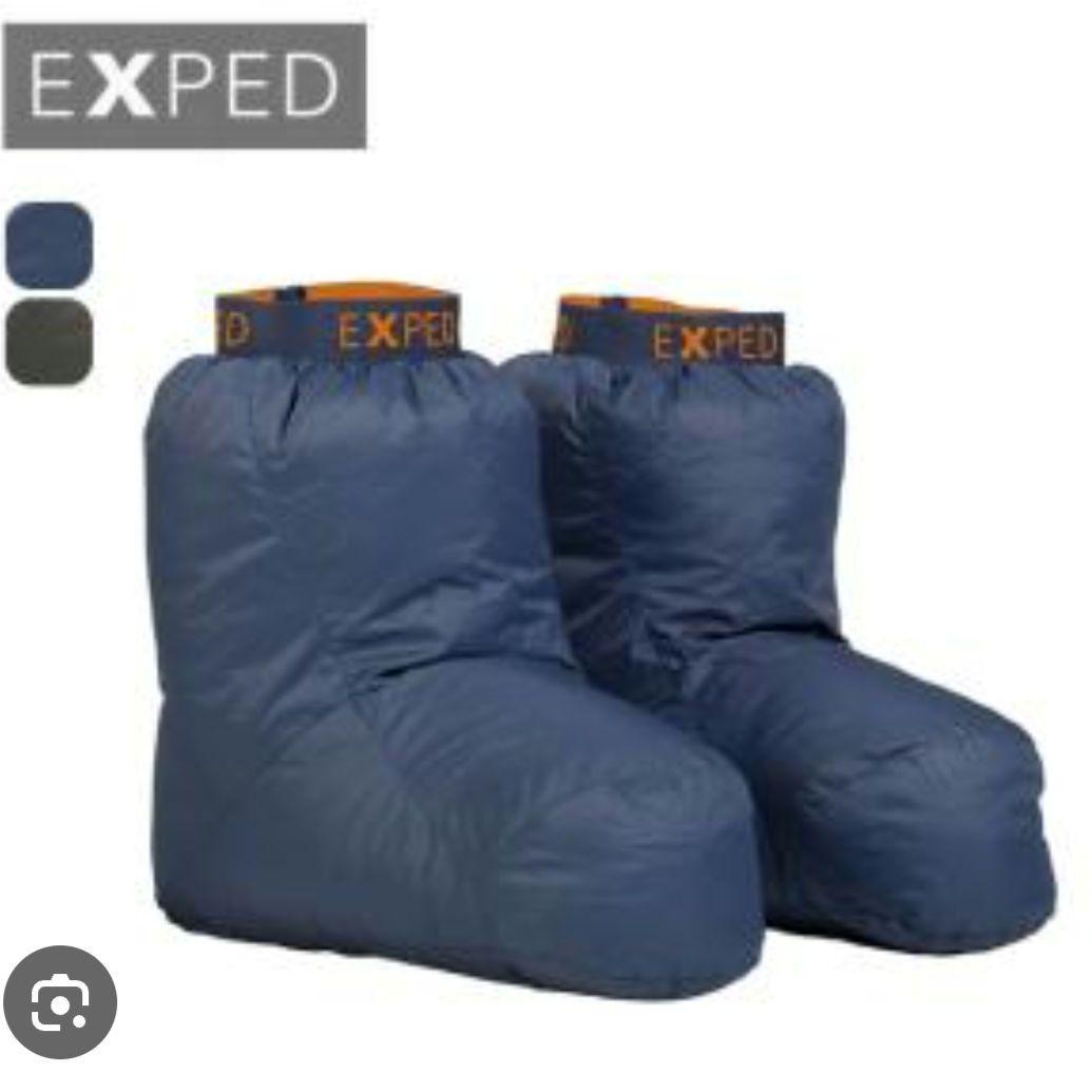 EXPED ダウンソックス ダークブルー