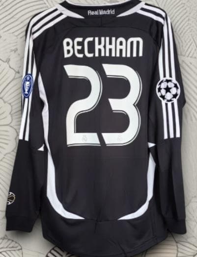 06/07 レアル・マドリード アウェイ 長袖 ベッカム 23番 レトロ