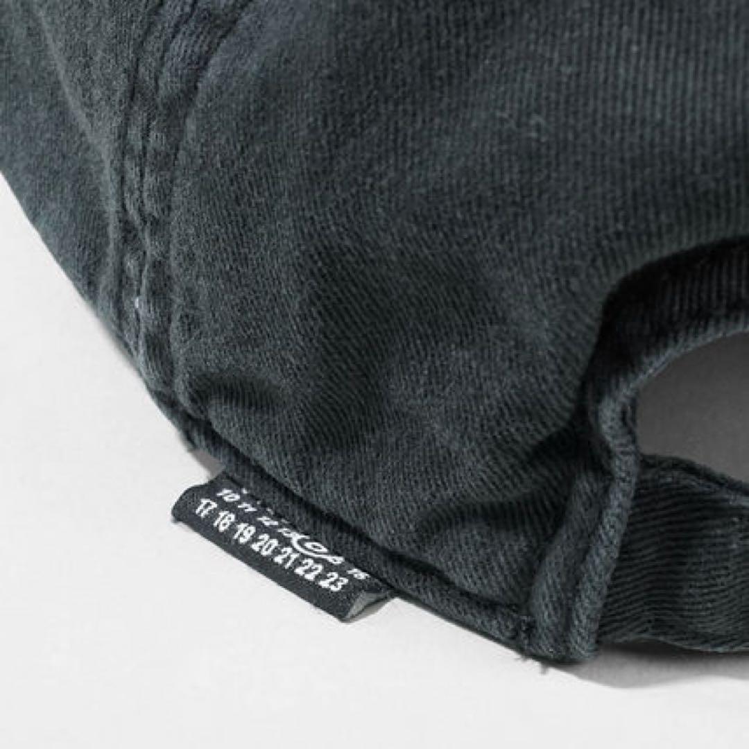 MM6 メゾンマルジェラ　キャップ　黒　チャコール