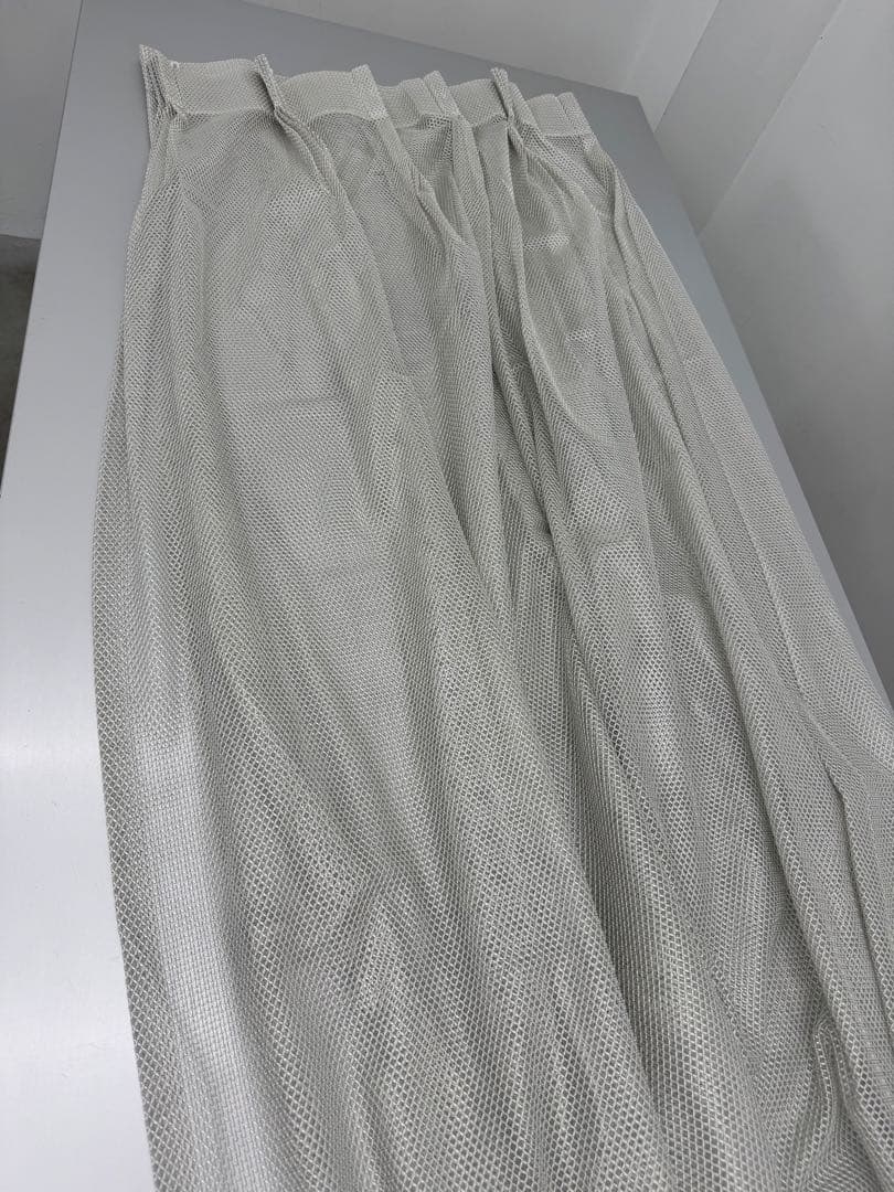 高級カーテン レース 2種セット Sumiko Honda ベージュ シルバー