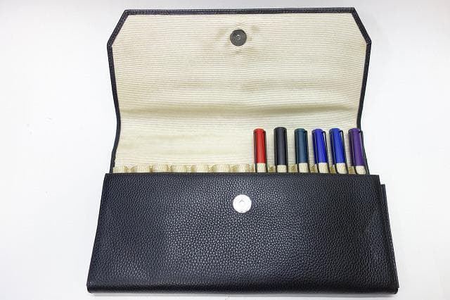 WANCHERレザー製13本挿しペンケース LAMY サファリ 万年筆 6本