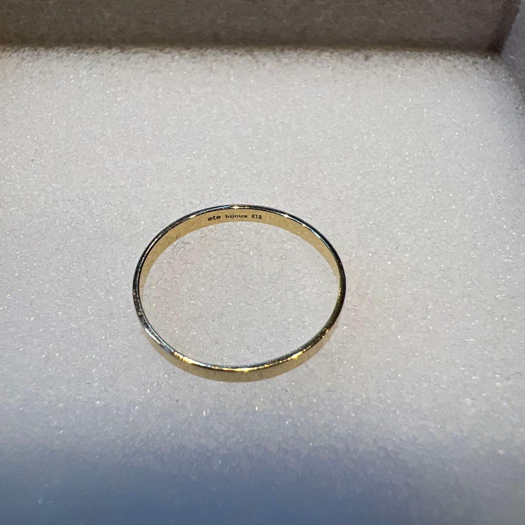 ete K18イエローゴールド リング　9号