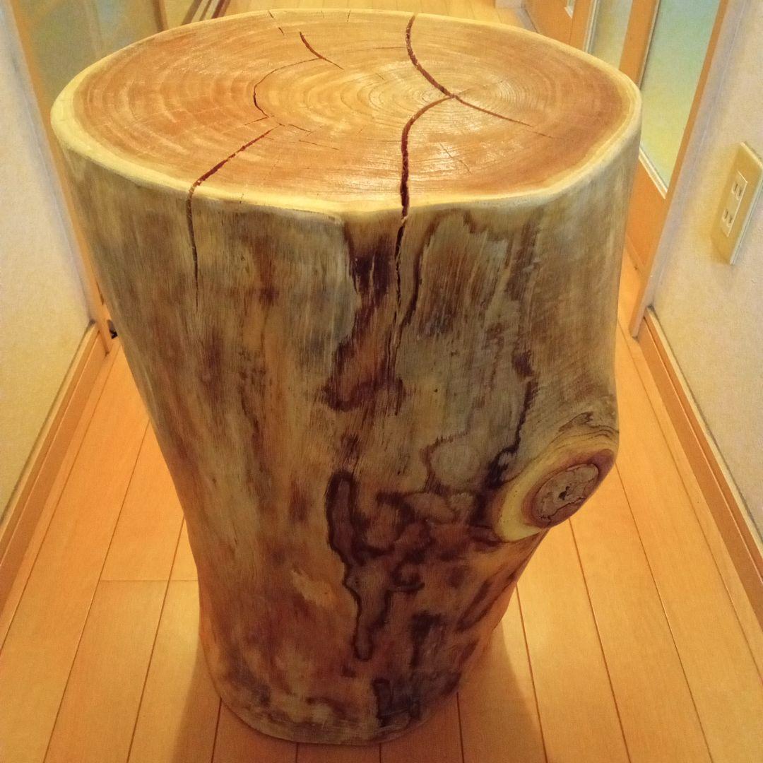 【特大】 【ニス】 栴檀　スツール