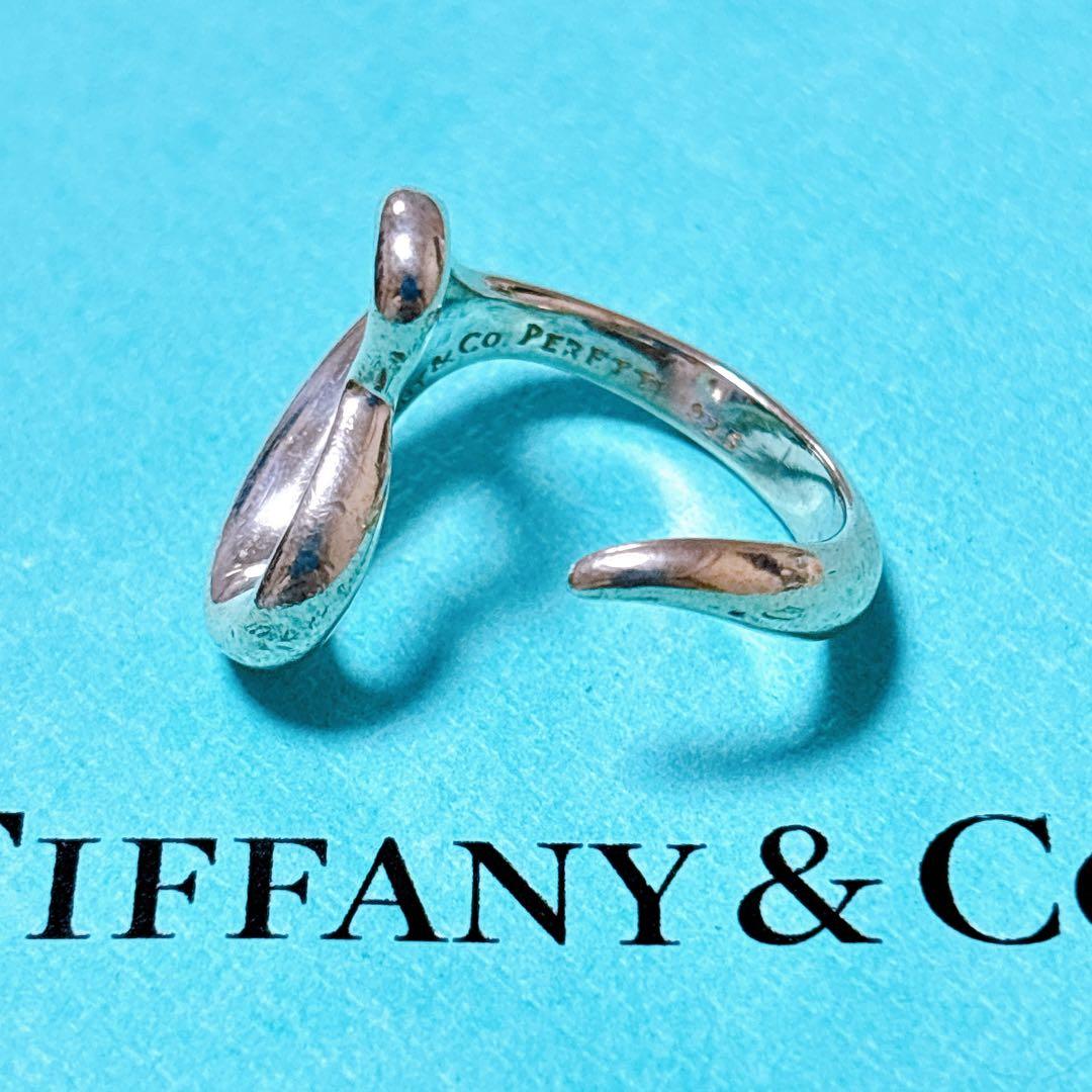 【美品】15号 Tiffany ティファニー オープンハート リング SV925