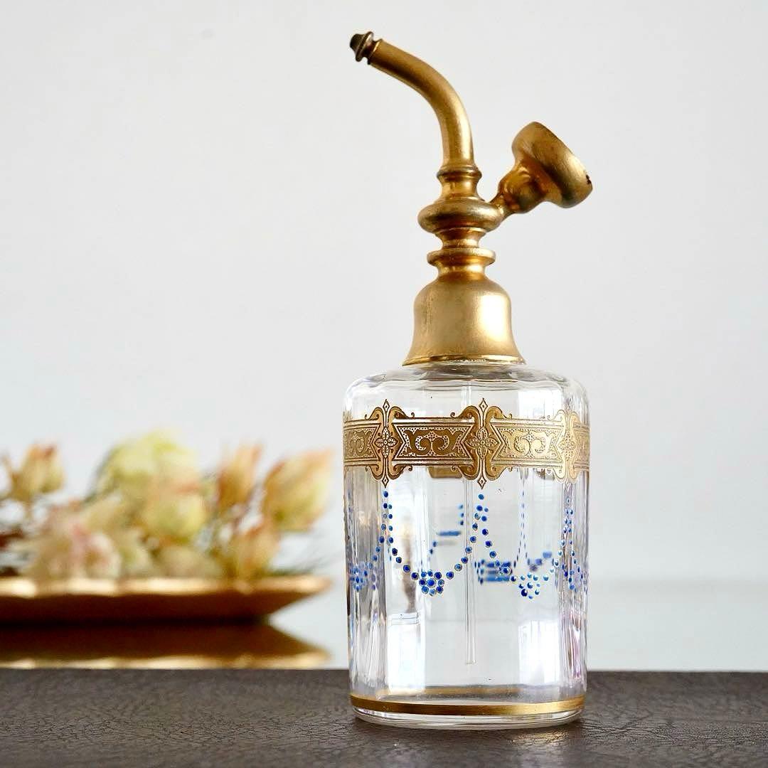 極希少 オールドバカラ エナメル＆金彩 アトマイザー★ジョルジュ シュヴァリエ作