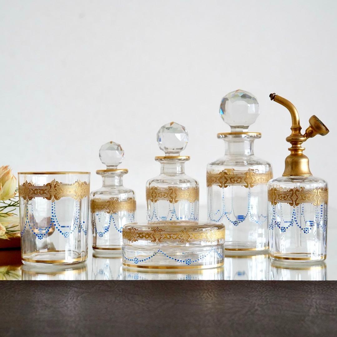 極希少 オールドバカラ エナメル＆金彩 アトマイザー★ジョルジュ シュヴァリエ作