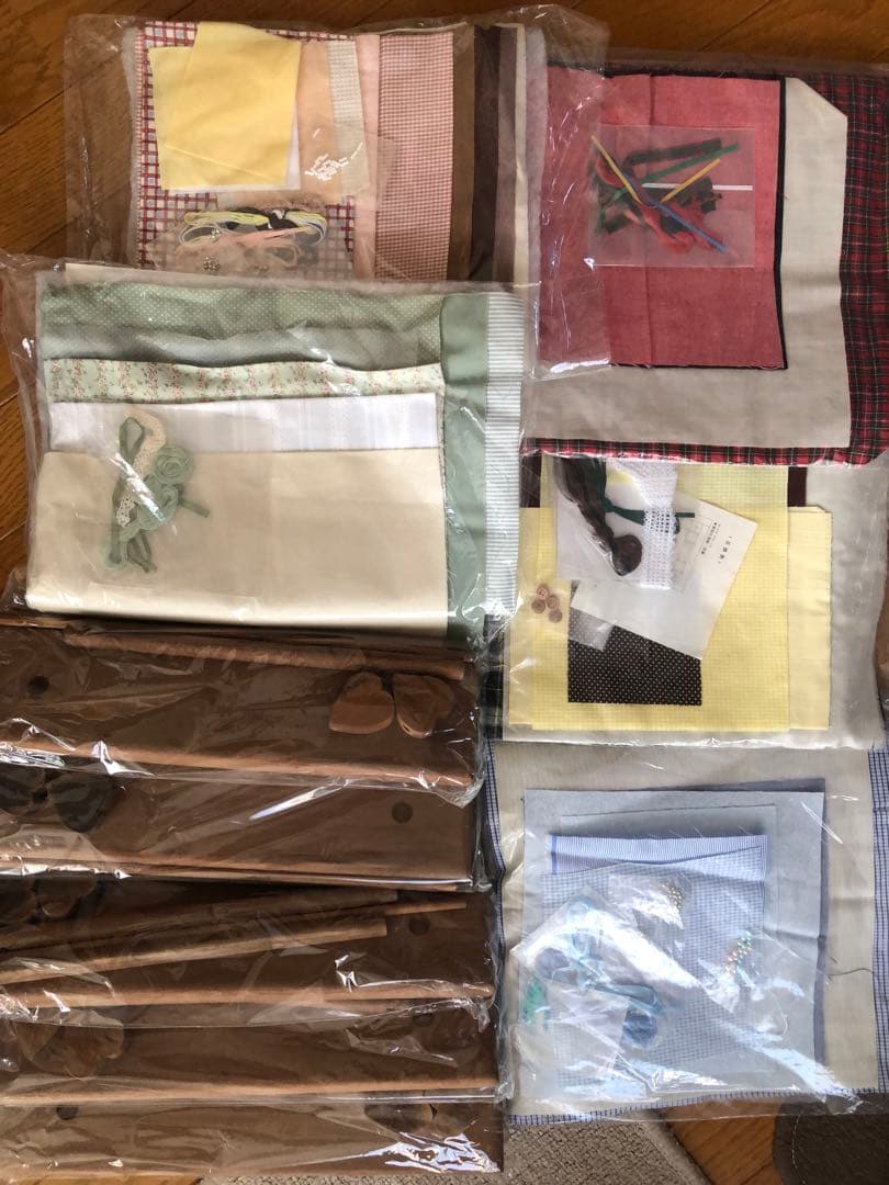 こまちさま専用　カントリーミニキルト木製スタンド付キット5種類セット