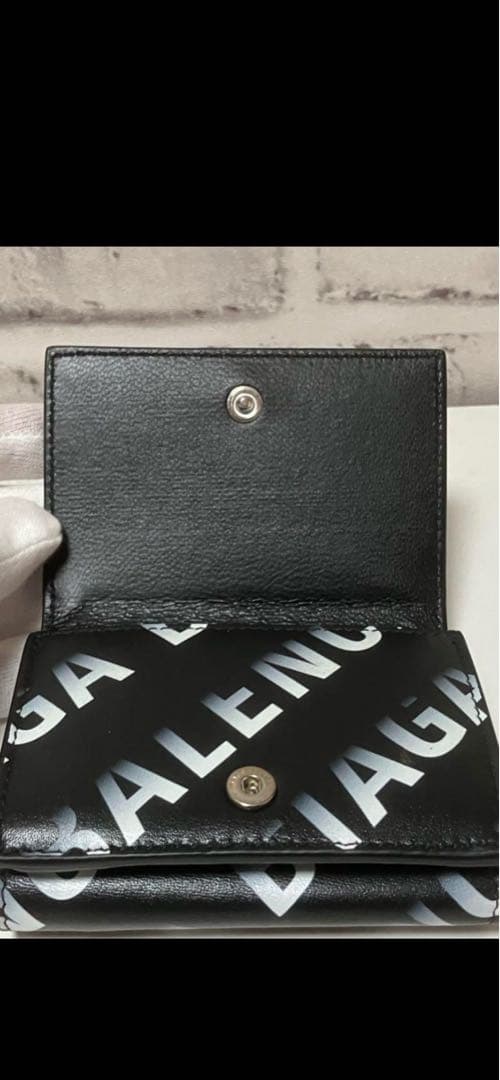 セ*ン様 BALENCIAGA 三つ折り財布 ブラック