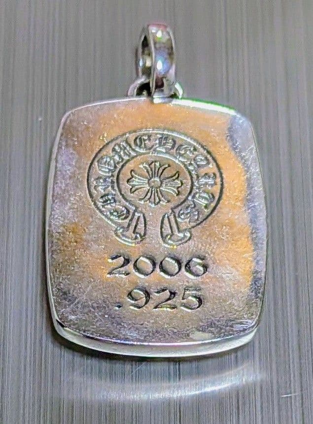 (大人気)クロムハーツオーバルクロス925シルバー ペンダント 2006年製