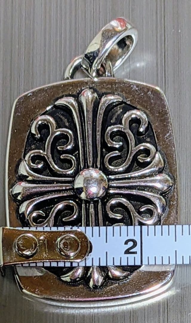 (大人気)クロムハーツオーバルクロス925シルバー ペンダント 2006年製