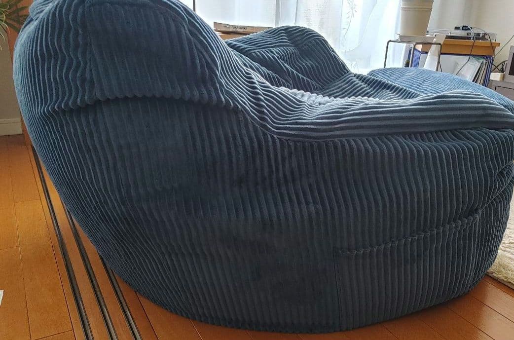 LOOSY HUG ME ビーズソファ　ネイビー