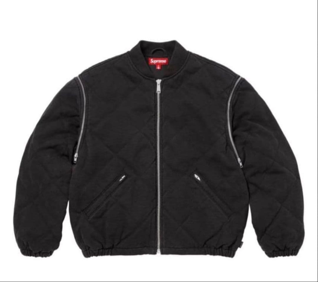 Supreme Zip-Off Sleeve Quilted Bomber J…