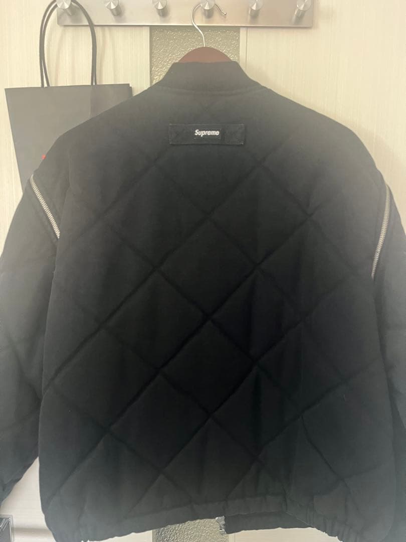 Supreme Zip-Off Sleeve Quilted Bomber J…