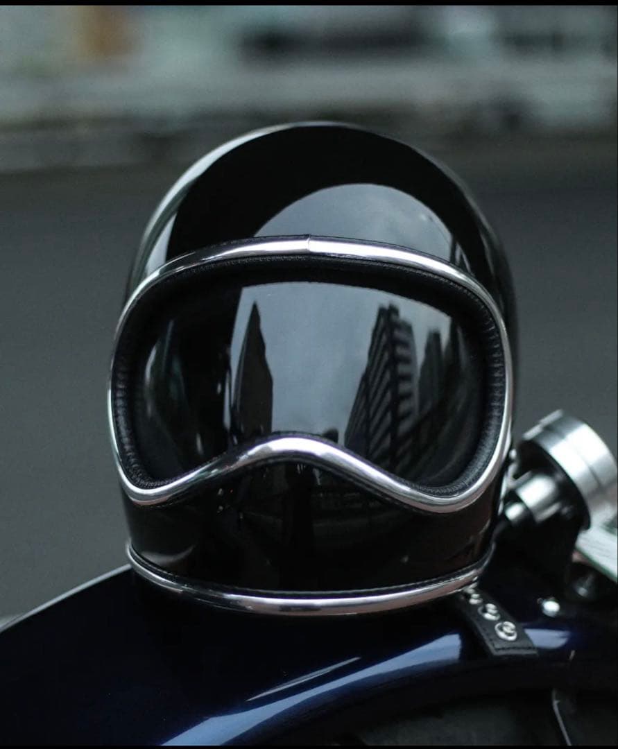 新品！スペースヘルメットLサイズ　ブラック　ゴーグル、ケース付きnobudz風