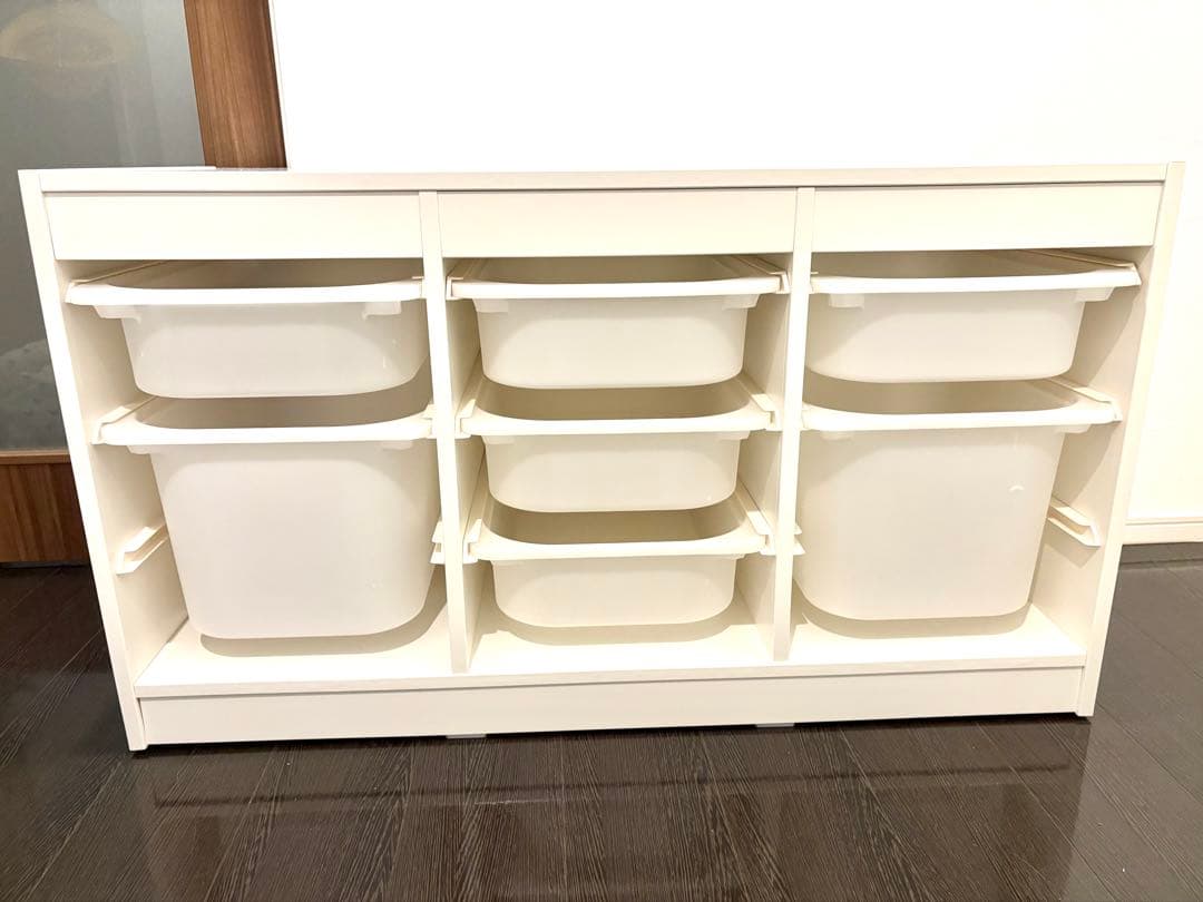 IKEA ★ トロファスト ホワイト 収納ボックス付き
