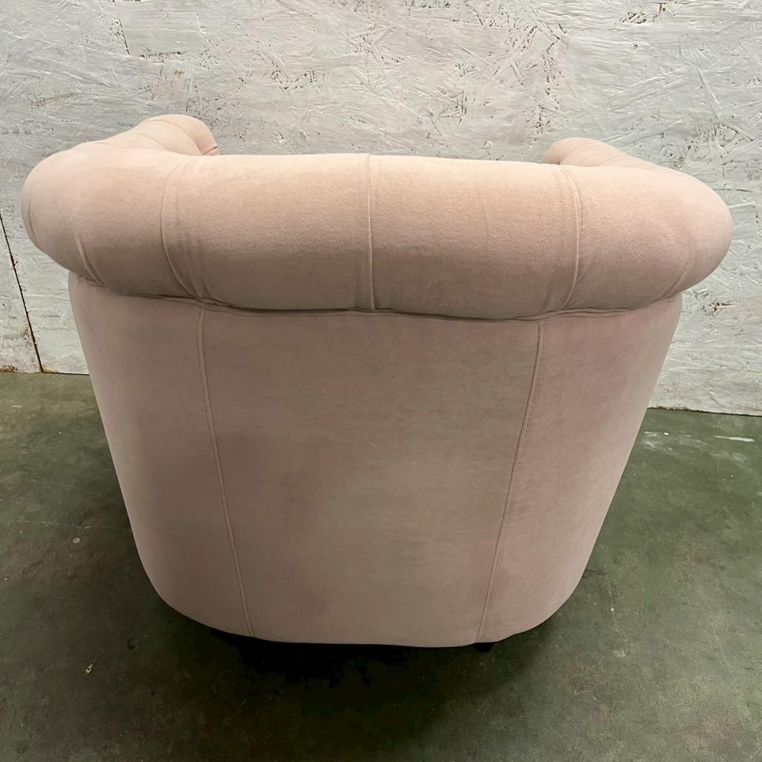 チェスターフィールド 1人掛けソファ ピンク VINCENT ③ A0606