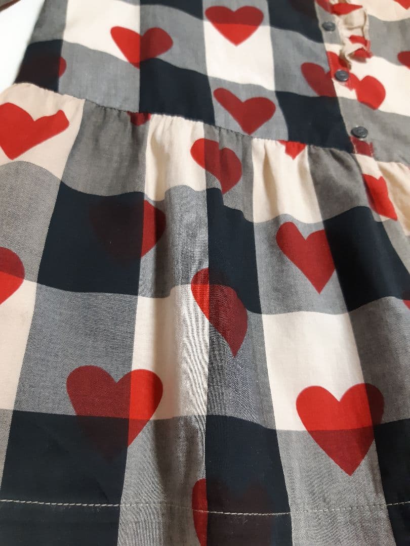 BURBERRY バーバリー チルドレン ハート ワンピース 2Y メガチェック