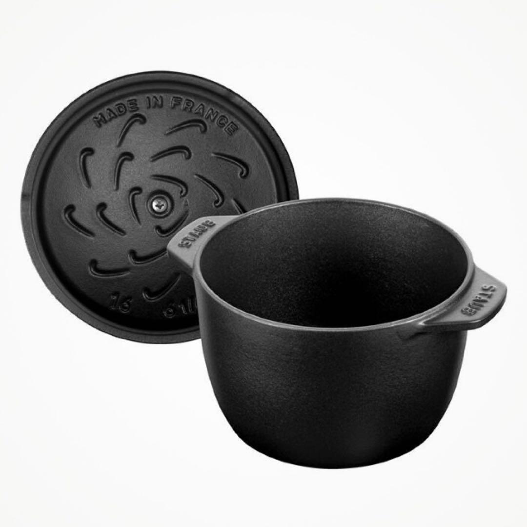 STAUB ストウブ ラ・ココット de GOHAN 鍋 16cm ブラック