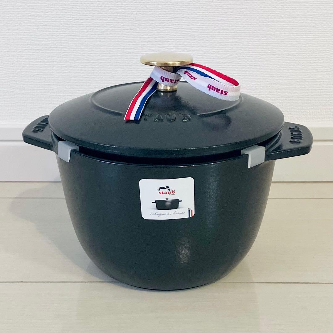 STAUB ストウブ ラ・ココット de GOHAN 鍋 16cm ブラック