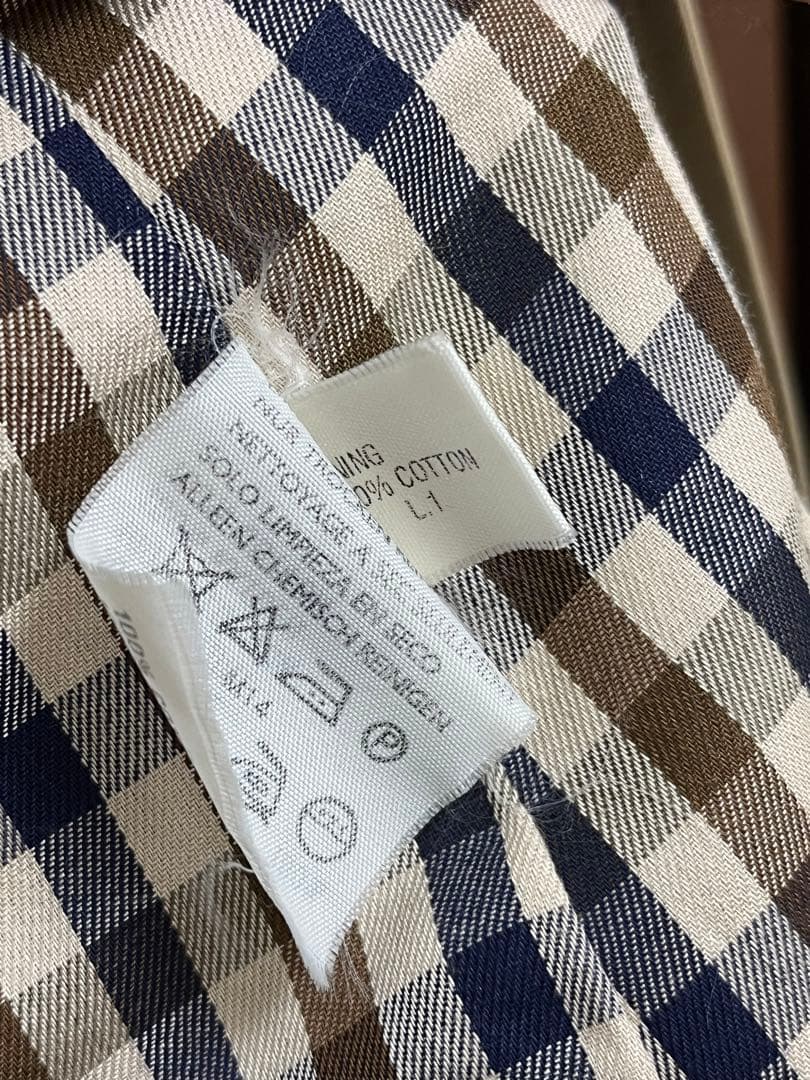 アクアスキュータムバルマカーンコート　ステンカラー　英国製　Aqua5 美品