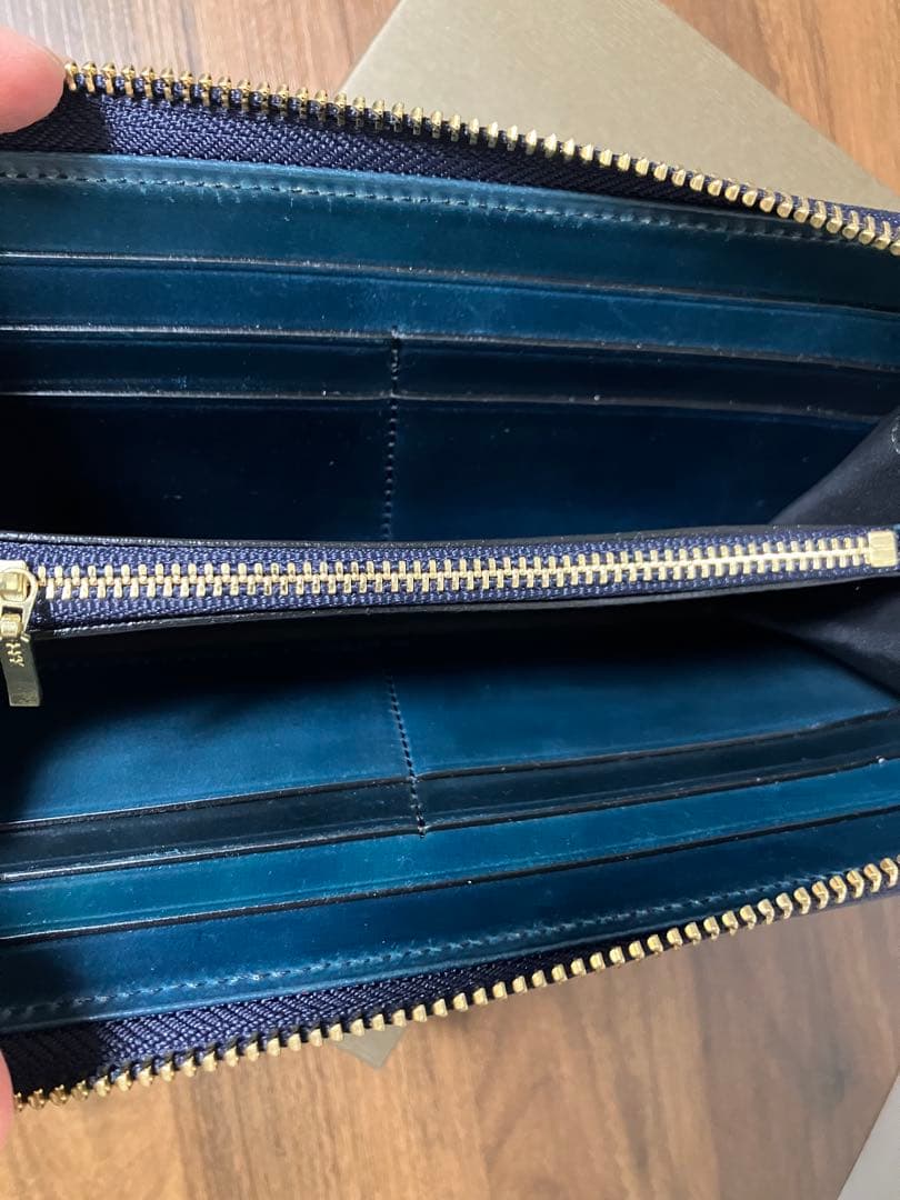 ココマイスター　シェルコードバン　アーチデューク　ネイビー